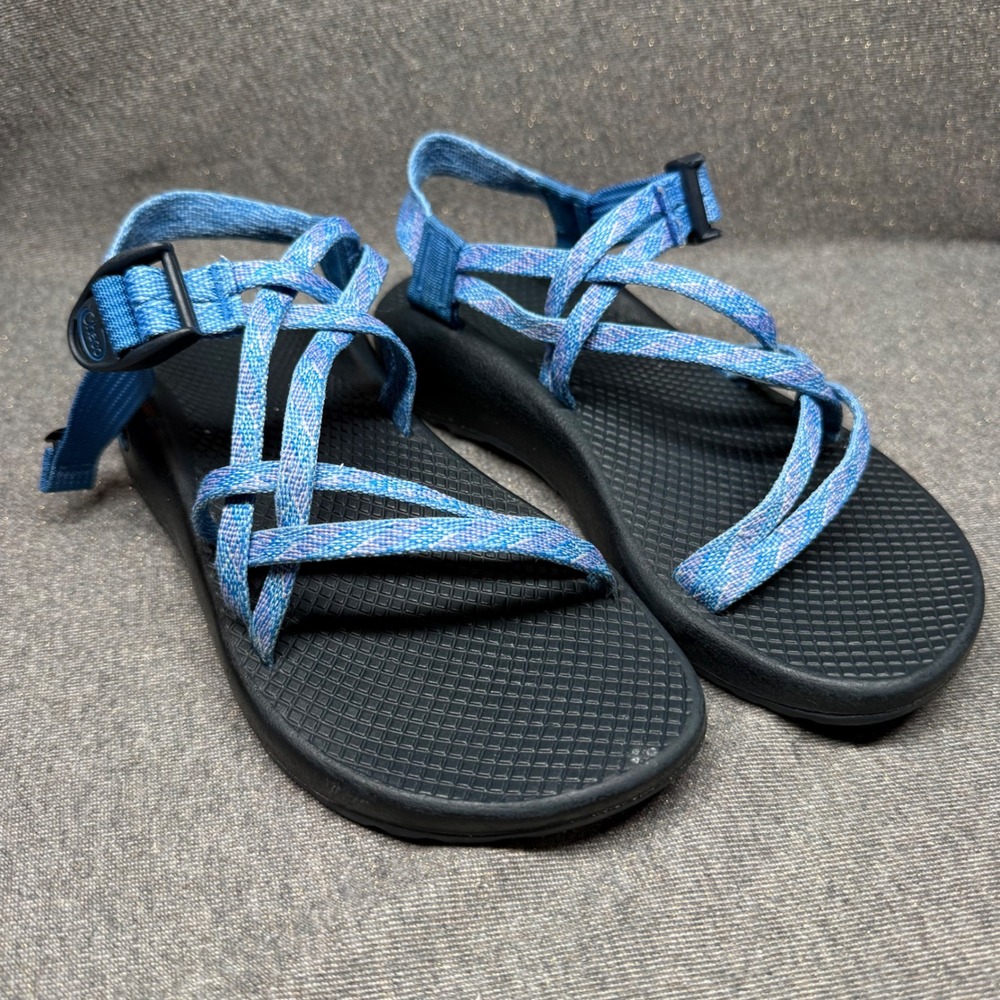 Chaco Sport Outdoor Sandals Hiking Strappy Blue Purple Size 7